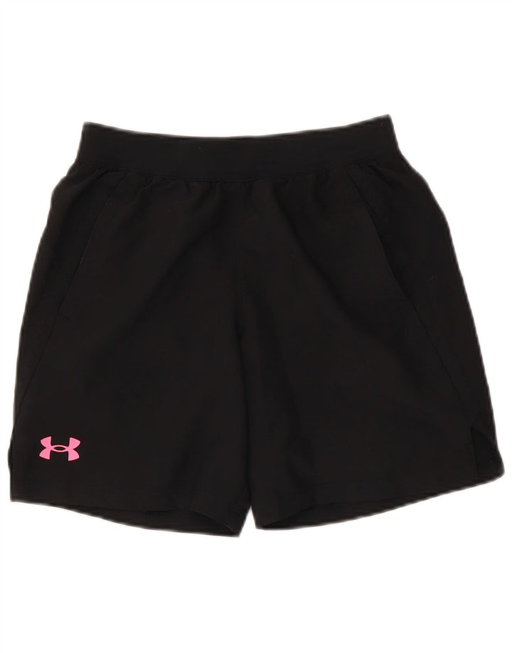 Under Armour Short de Sport Graphique Fille 9-10 ans Noir Moyen Polyester