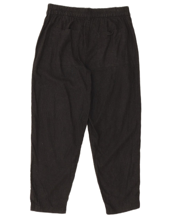 Marks & Spencer Pantalon court fuselé pour femme UK 10 Small W30 L24 Noir