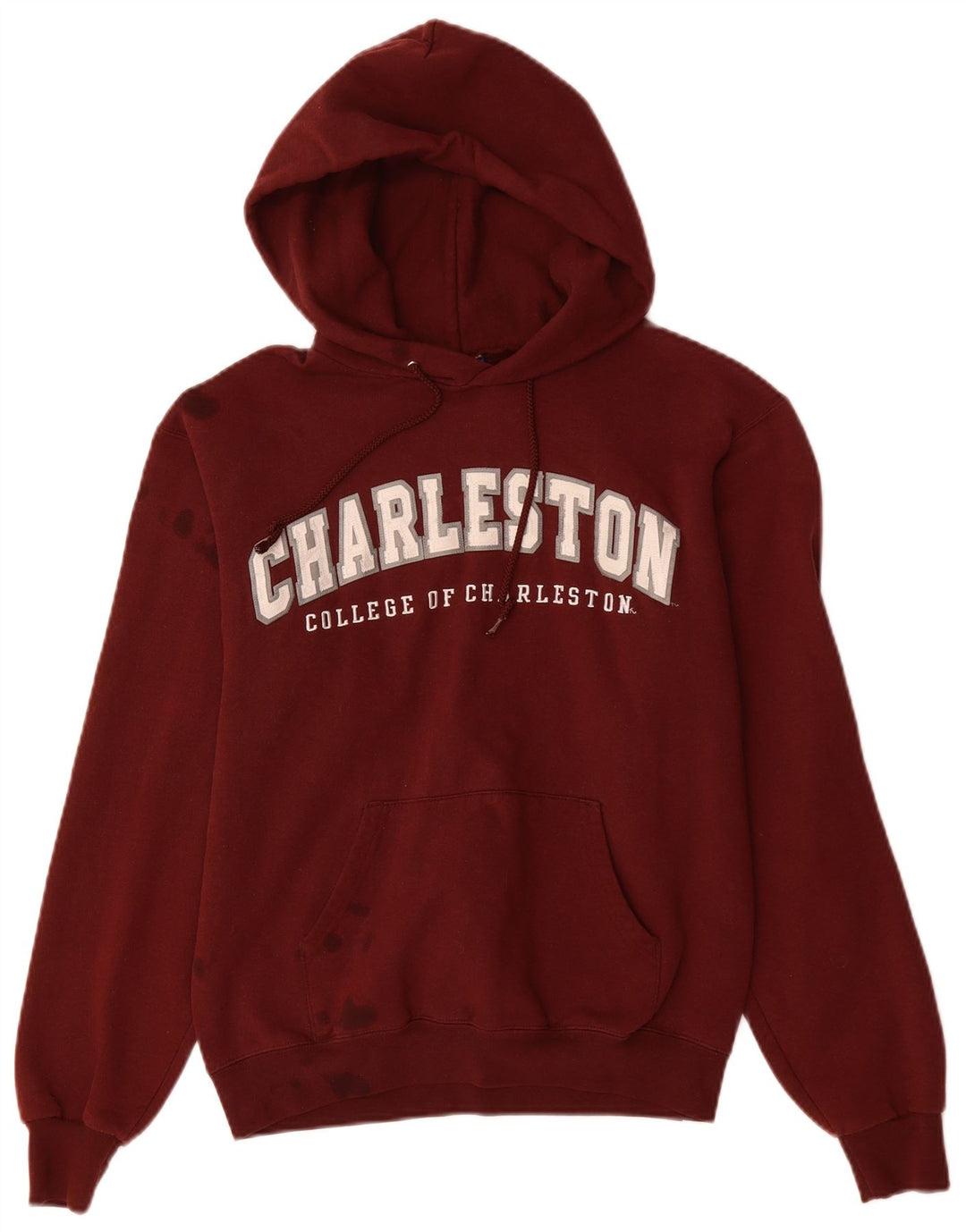 CHAMPION Pull à Capuche Graphique Charleston Homme Petit Bordeaux Coton