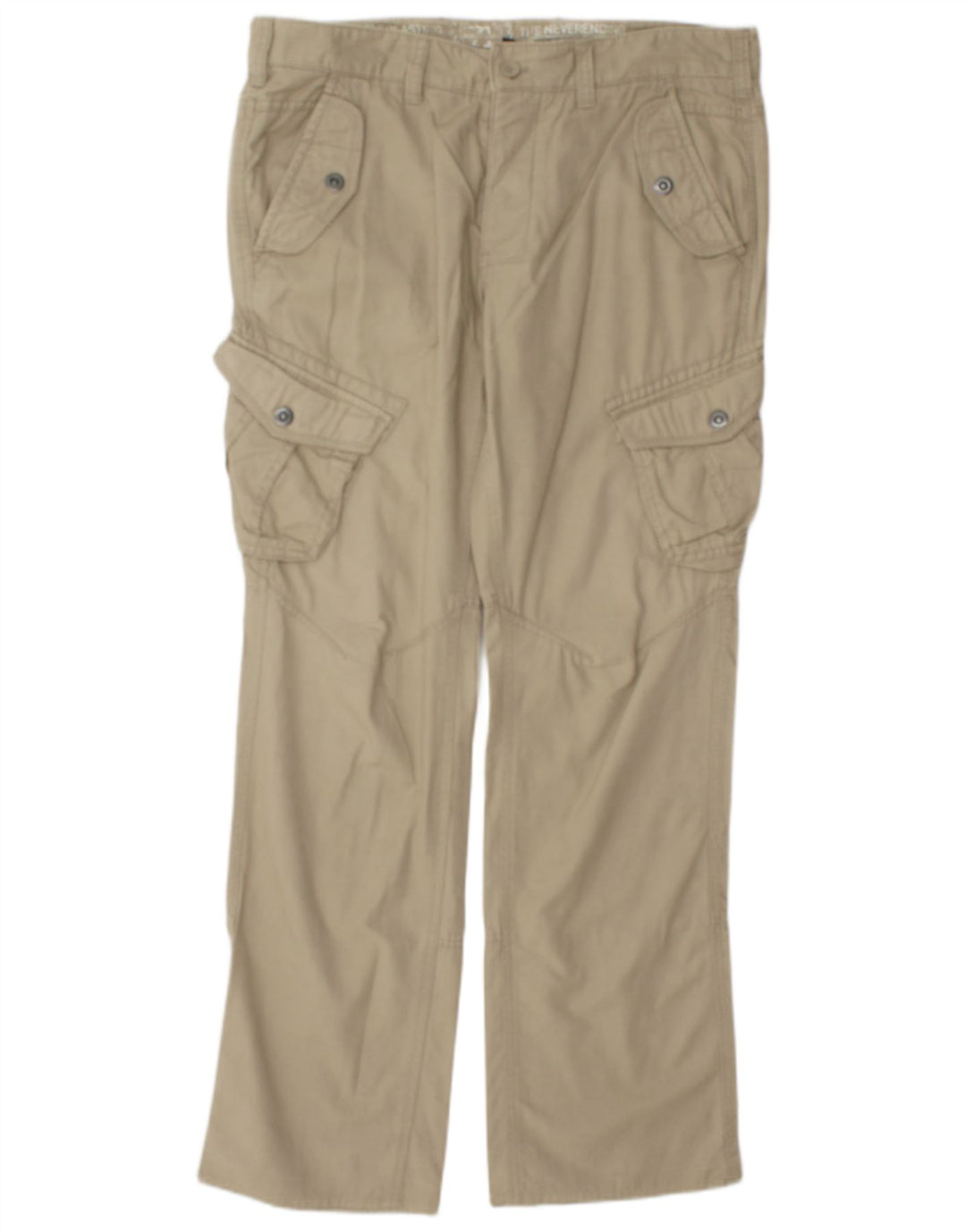 Pantalon Cargo Droit Homme Vintage W35 L32 Beige