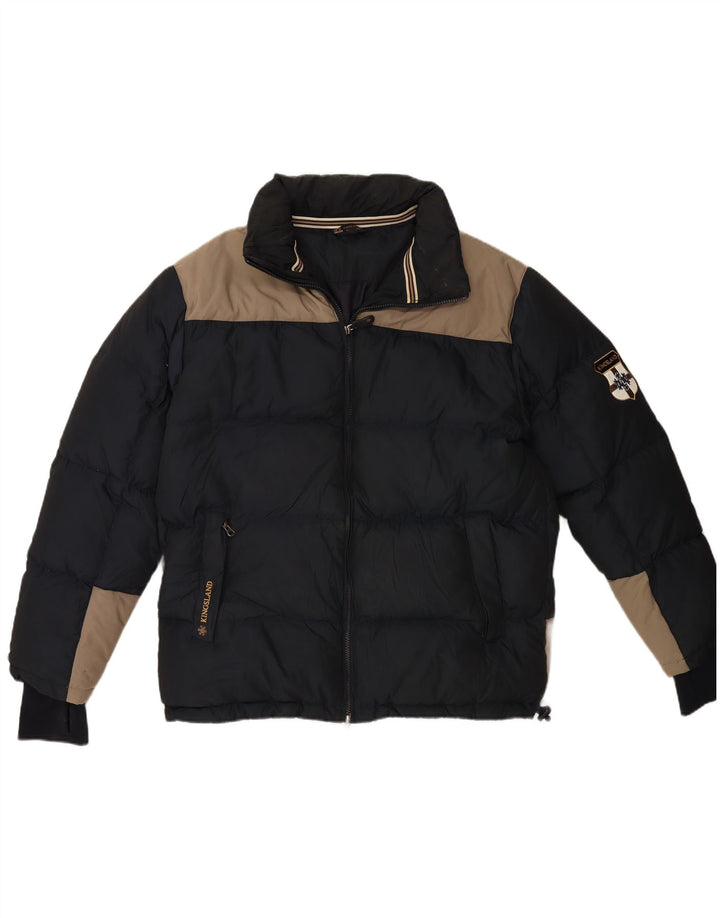 KINGSLAND Veste matelassée pour hommes UK 42 XL Bleu Marine Colorblock Polyester