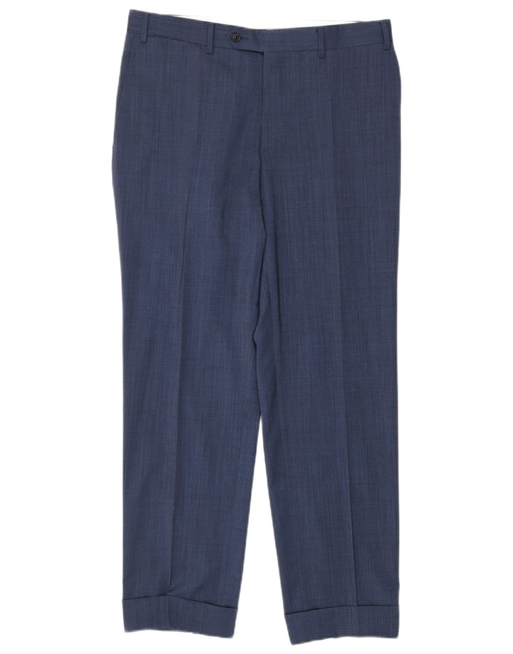 Canali Costume 2 pièces 2 boutons pour homme IT 50 Large W34 L30 Laine bleu marine
