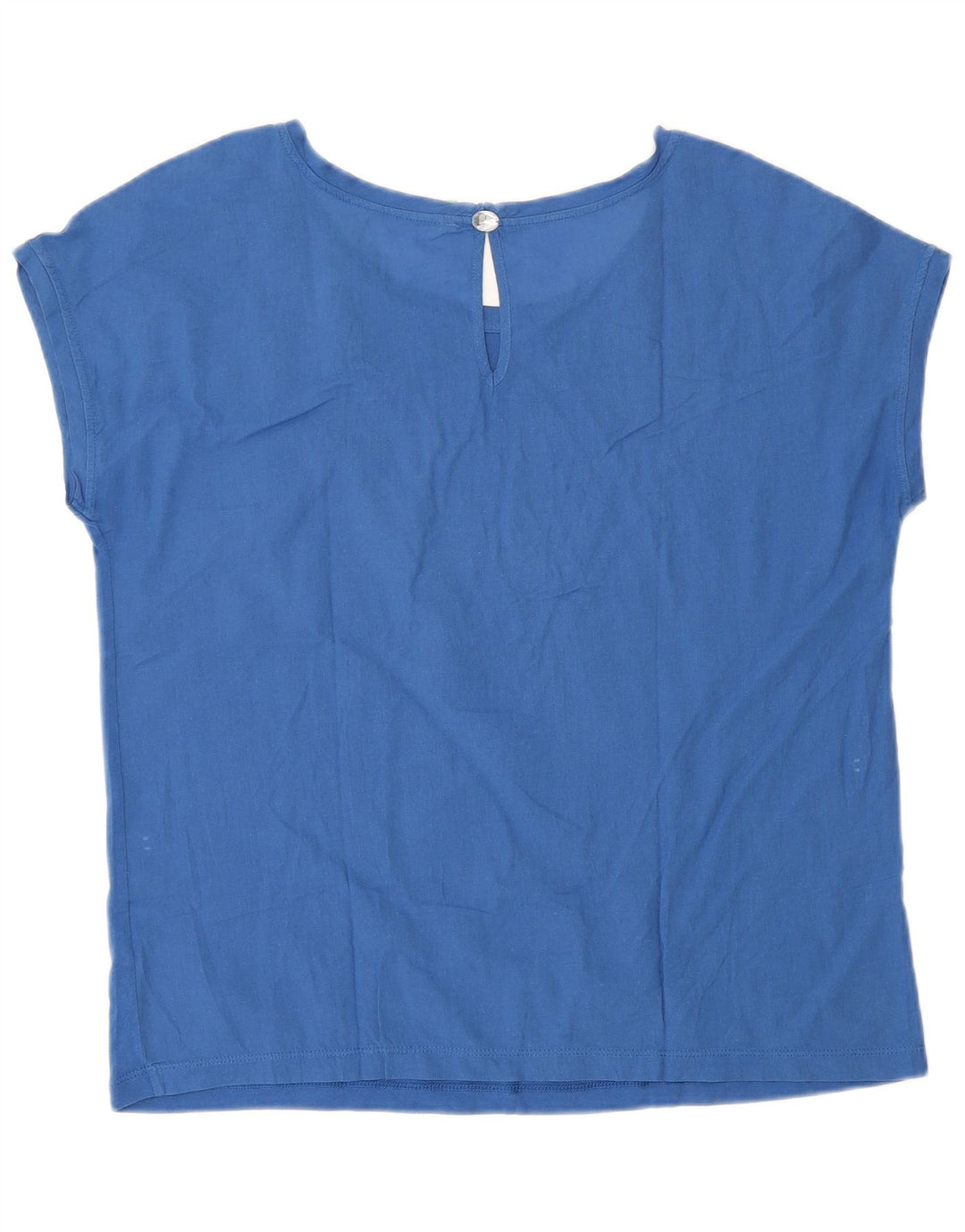 Benetton Chemisier Femme UK 16 Large Bleu