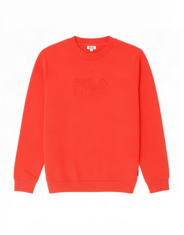 Fila Sweat-shirt graphique pour femme UK 16 Large Rouge Coton