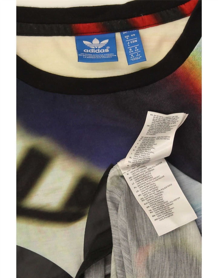 Adidas T-shirt graphique pour femme UK 8 Small Multicolore Polyester