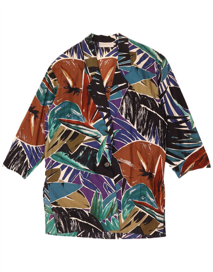 Deni-Cler Femme Cardigan Oversize Top IT 42 Medium Multicolore Floral