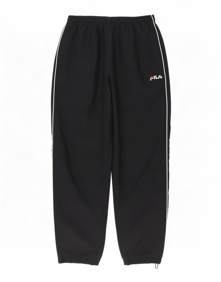 Fila Pantalon de Survêtement Graphique Joggers Homme Noir Moyen Polyester