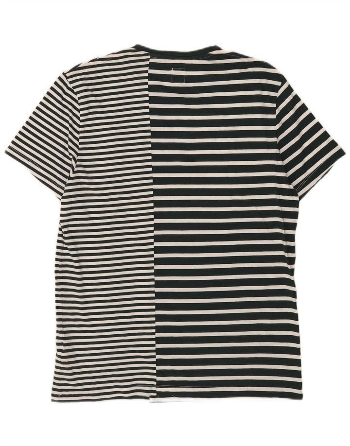 Jack Wills T-Shirt Homme Haut Moyen Blanc Rayé Coton
