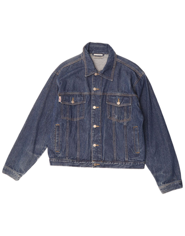 Giani Feroti Mens Denim Jacket UK 38 Medium Blue Cotton