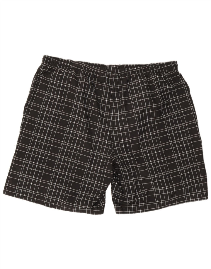 Reebok Short de bain homme 2XL noir carreaux polyester