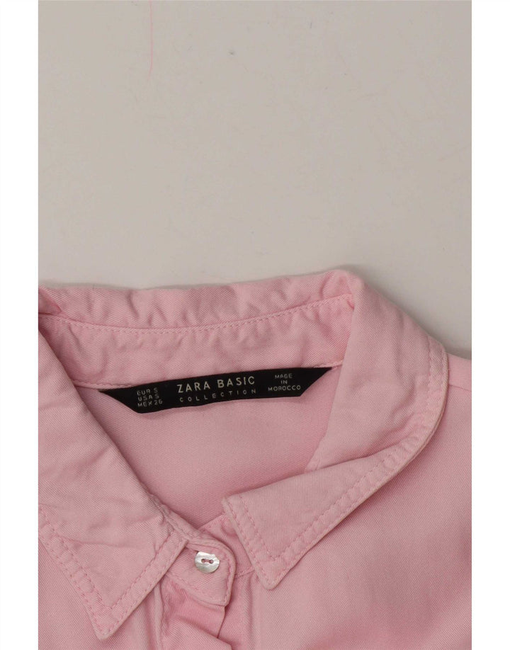 Zara Chemise militaire surdimensionnée pour femme UK 10 Small Rose