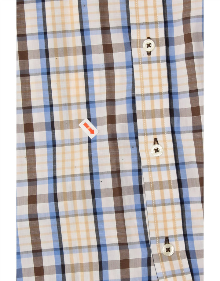 BEN SHERMAN Chemise à manches courtes pour homme en coton à grands carreaux multicolores