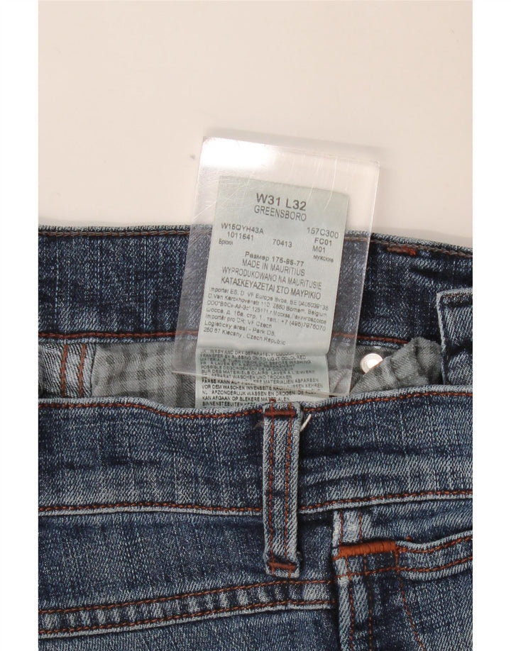 WRANGLER Jean Slim Greensboro Homme W31 L32 Bleu Coton