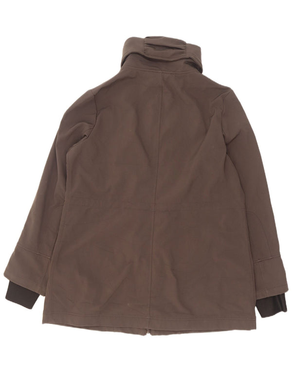 Nautica Manteau coupe-vent Sherpa pour femme UK 18 XL Gris Polyester