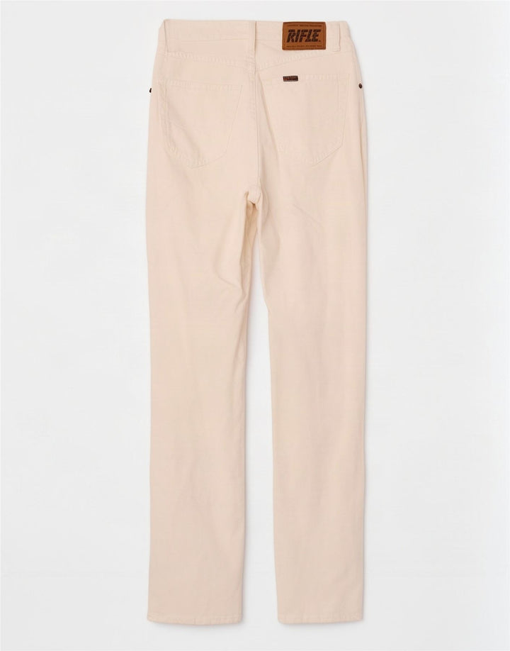 Jean droit femme Rifle W28 L30 coton blanc