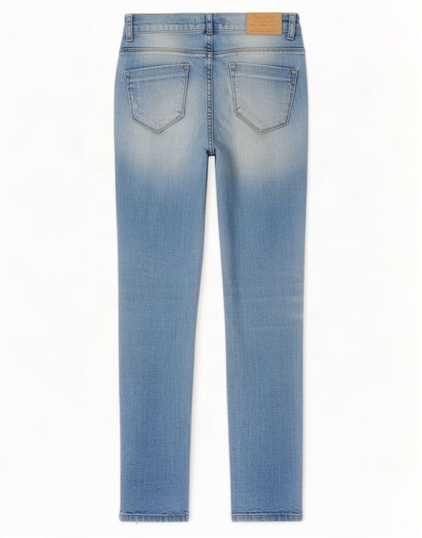 Zara Jean slim effet vieilli pour femme EU 38 Small W28 L32 Bleu