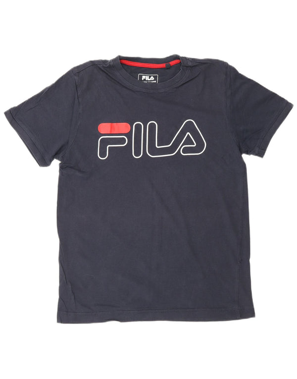 FILA T-Shirt Graphique Homme Petit Bleu Marine
