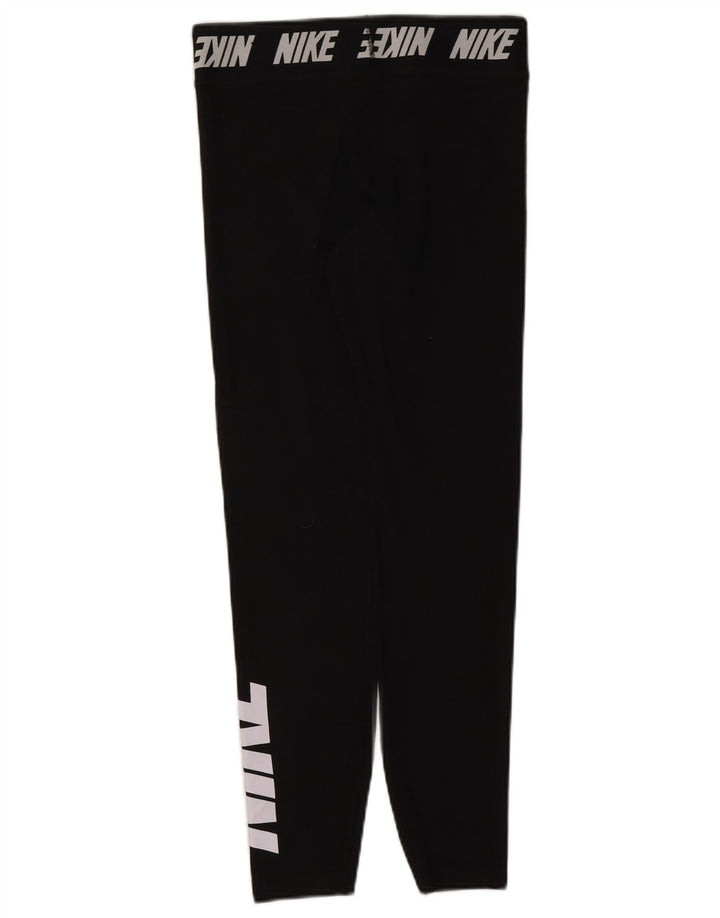 Nike Leggings graphiques pour femmes UK 12 coton noir moyen