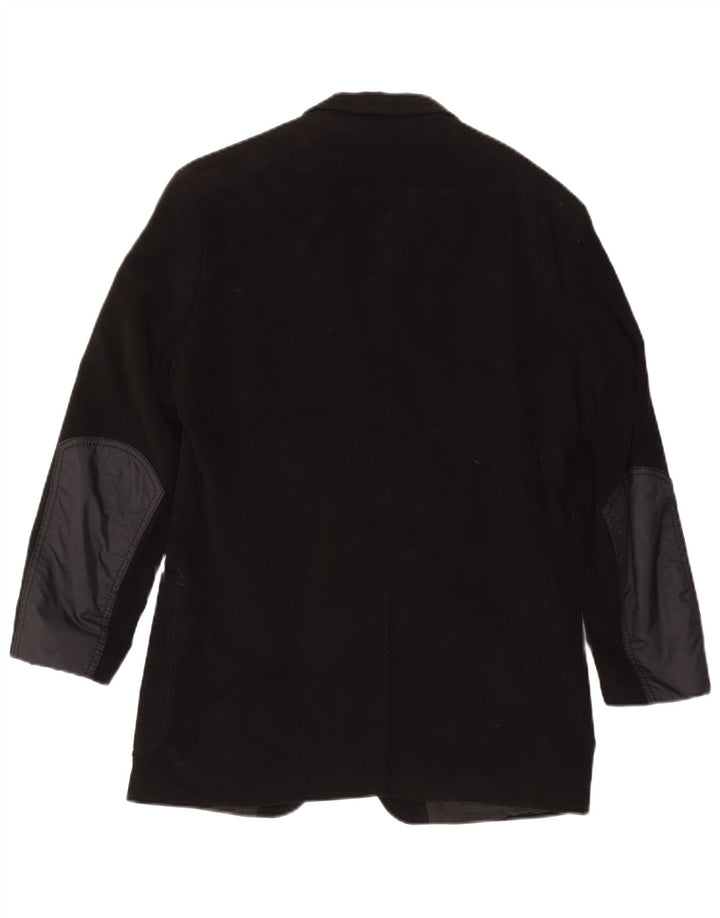 Hugo Boss Veste blazer à 3 boutons pour homme IT 46 Petit coton color block noir