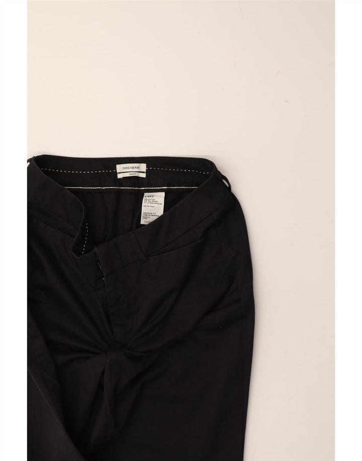 DOCKERS Womens Bootcut Casual Trousers US 6 Medium W30 L32 Black Cotton Vintage Dockers and Second-Hand Dockers from Messina Hembry 