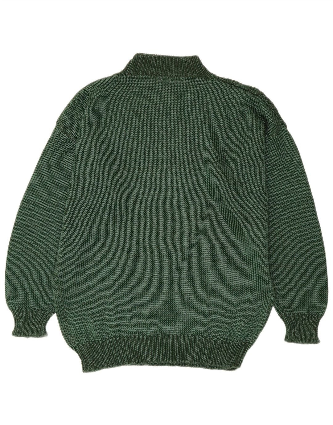 Toplike Pull col roulé pour homme Taille 40 Vert moyen Argyle/Diamant