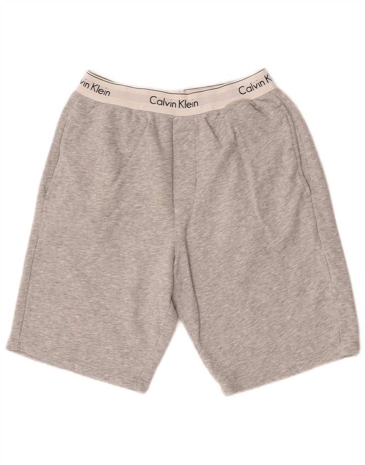 Calvin Klein Short de sport graphique pour homme Petit gris Coton