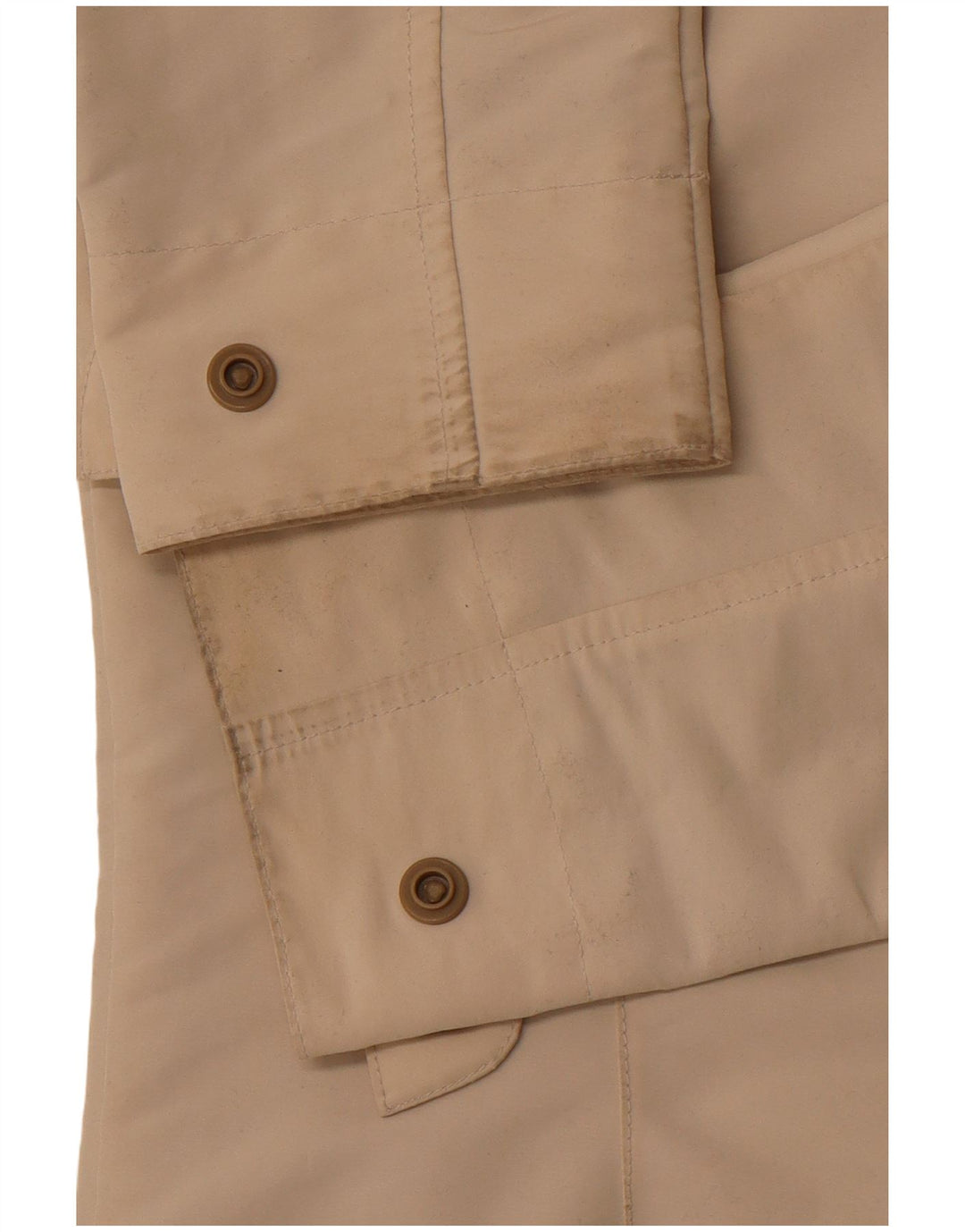 JACK WOLFSKIN Manteau coupe-vent à capuche pour femme UK 10 Petit polyester beige