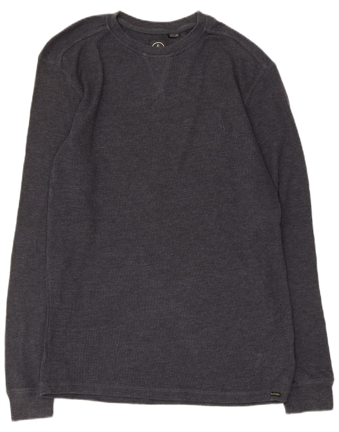 Volcom Haut coupe classique à manches longues pour homme en coton gris moyen