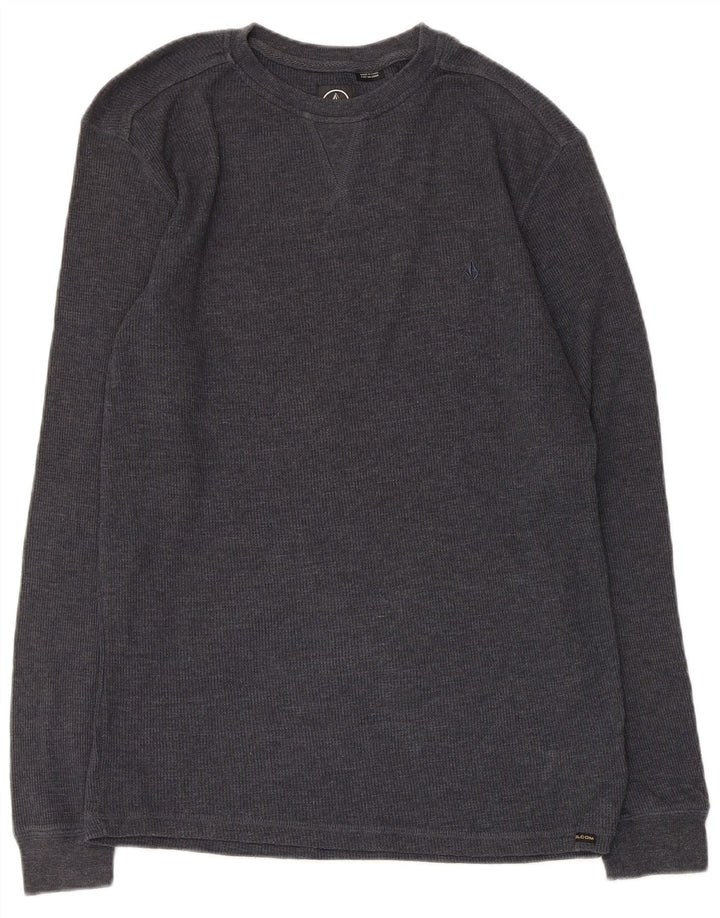 Volcom Haut coupe classique à manches longues pour homme en coton gris moyen