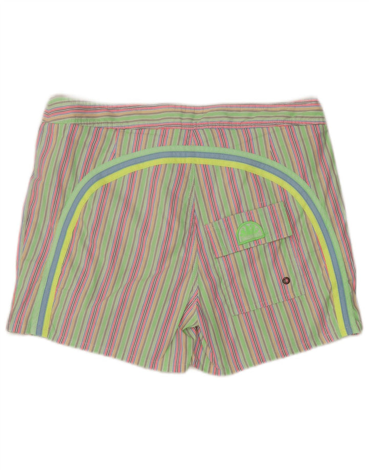 Sundek Short de bain homme grand polyester rayé vert