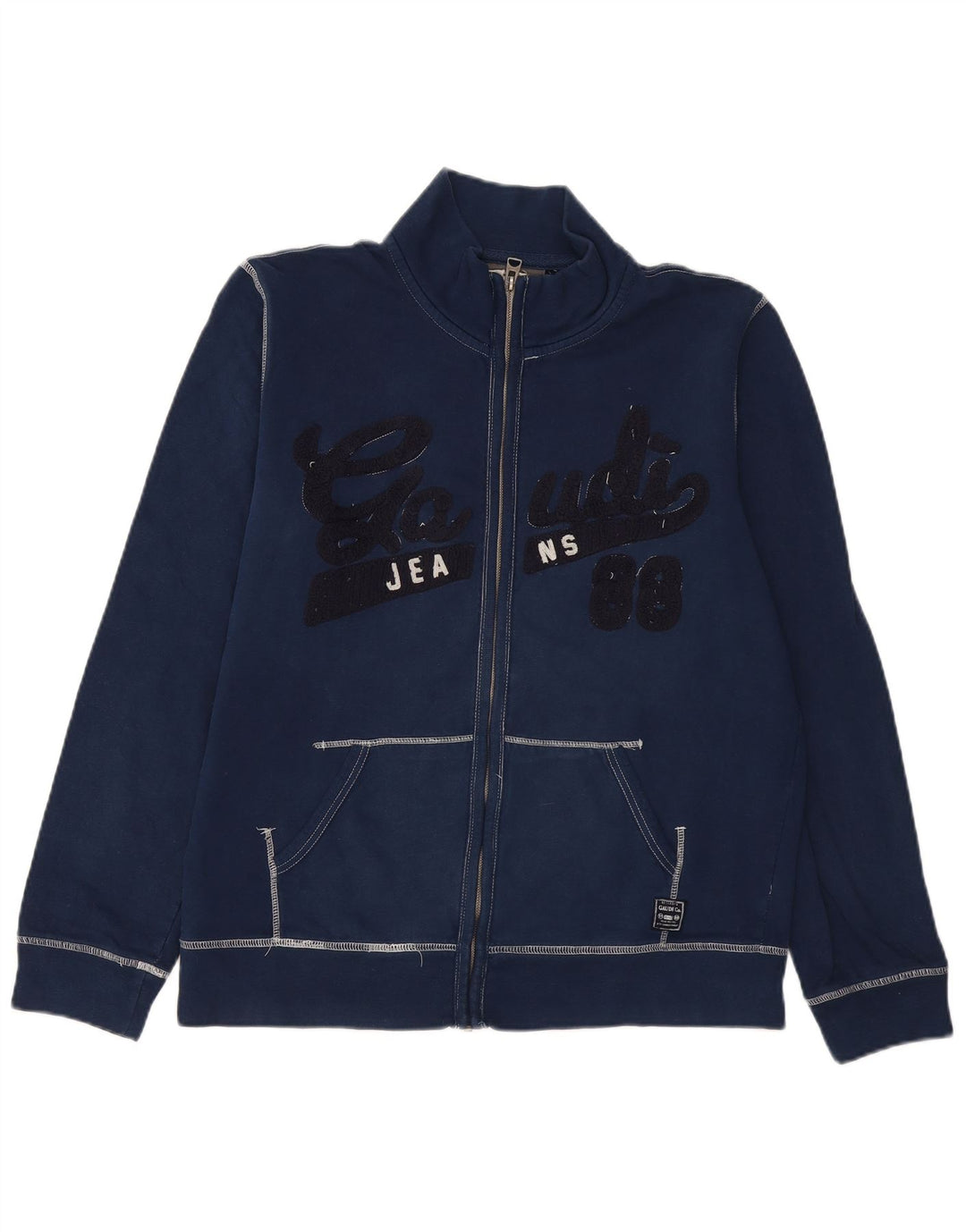 GAUDI Veste de survêtement graphique pour femme UK 20 2XL Bleu marine