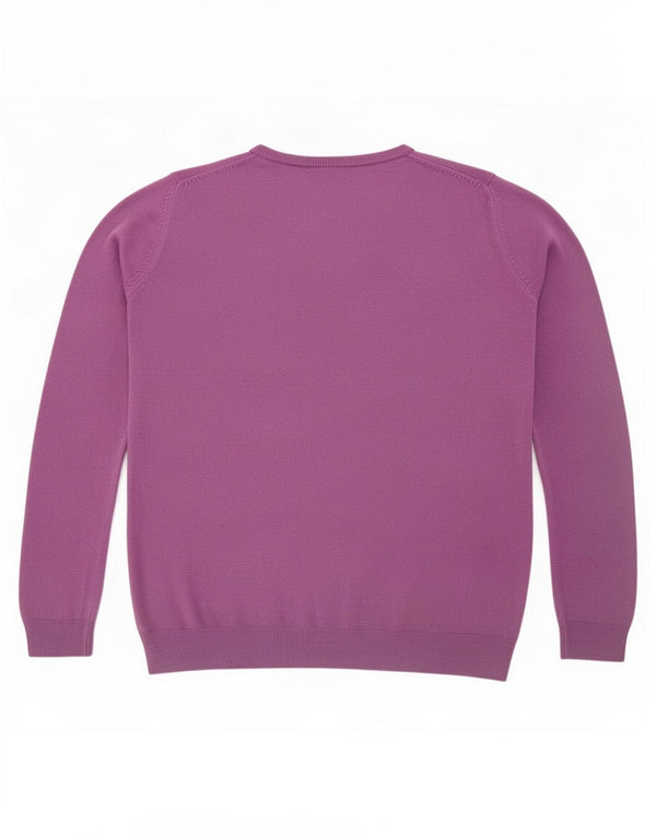 Marks & Spencer Pull col bateau pour femme UK 12 Acrylique violet moyen