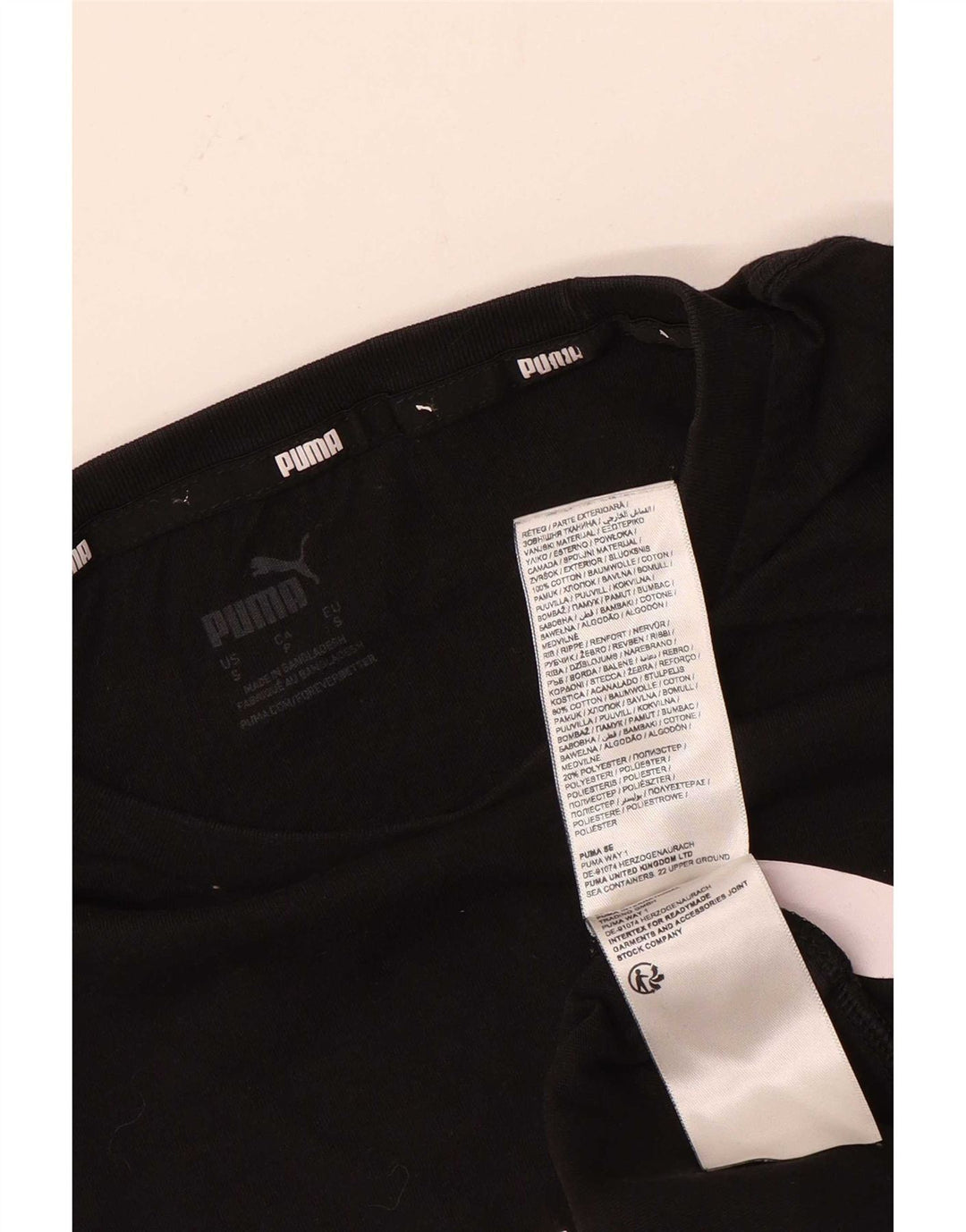 Puma T-shirt graphique pour homme, petit, noir, coton