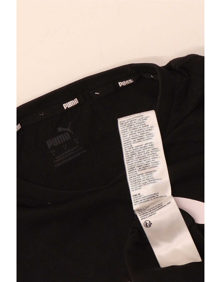 Puma T-shirt graphique pour homme, petit, noir, coton