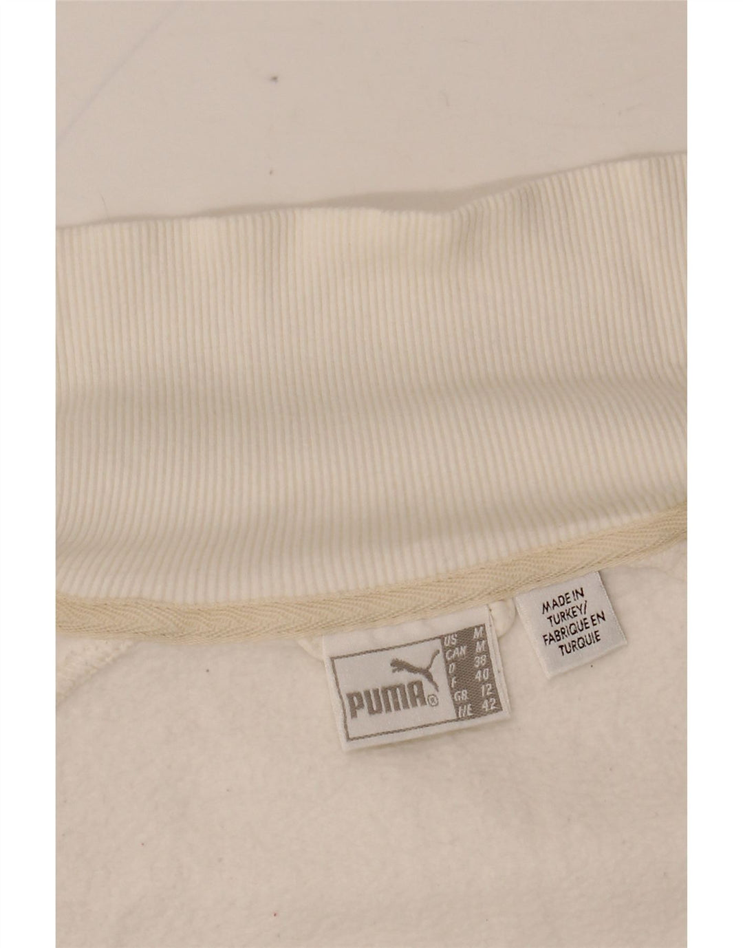 PUMA Veste de survêtement graphique pour femme UK 14 Medium Blanc