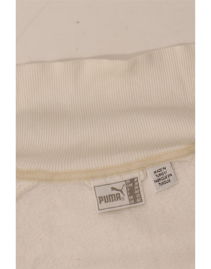 PUMA Veste de survêtement graphique pour femme UK 14 Medium Blanc