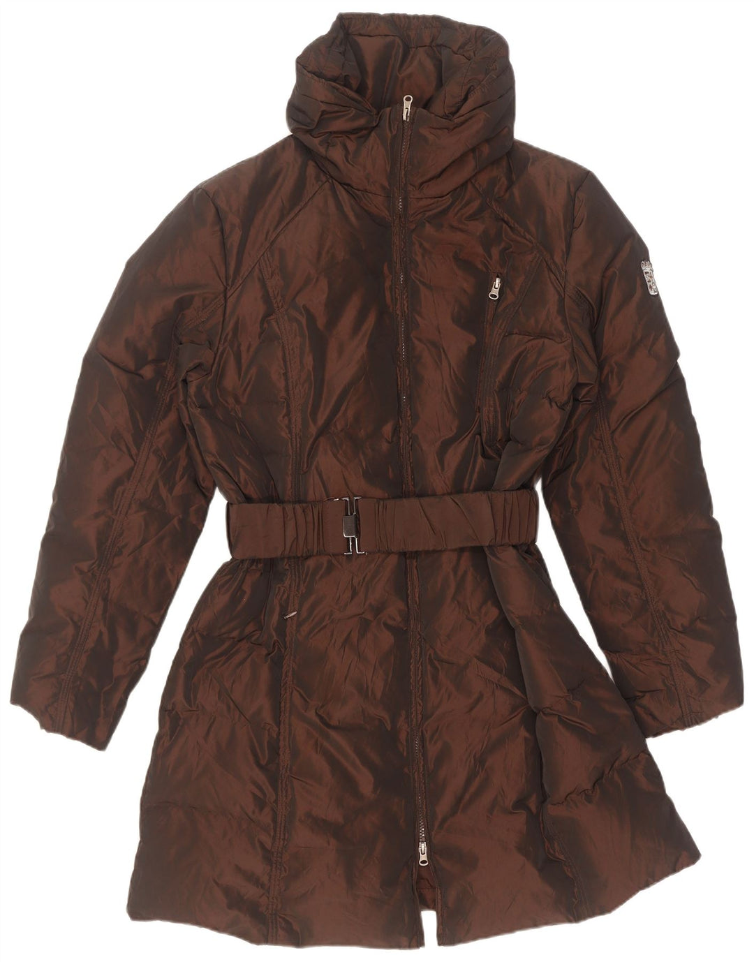 Marina Militare Manteau rembourré pour femme UK 20 2XL Marron Polyester