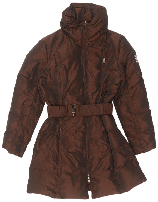 Marina Militare Manteau rembourré pour femme UK 20 2XL Marron Polyester
