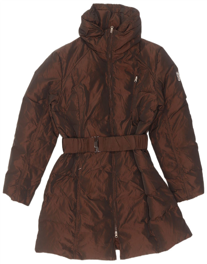 Marina Militare Manteau rembourré pour femme UK 20 2XL Marron Polyester
