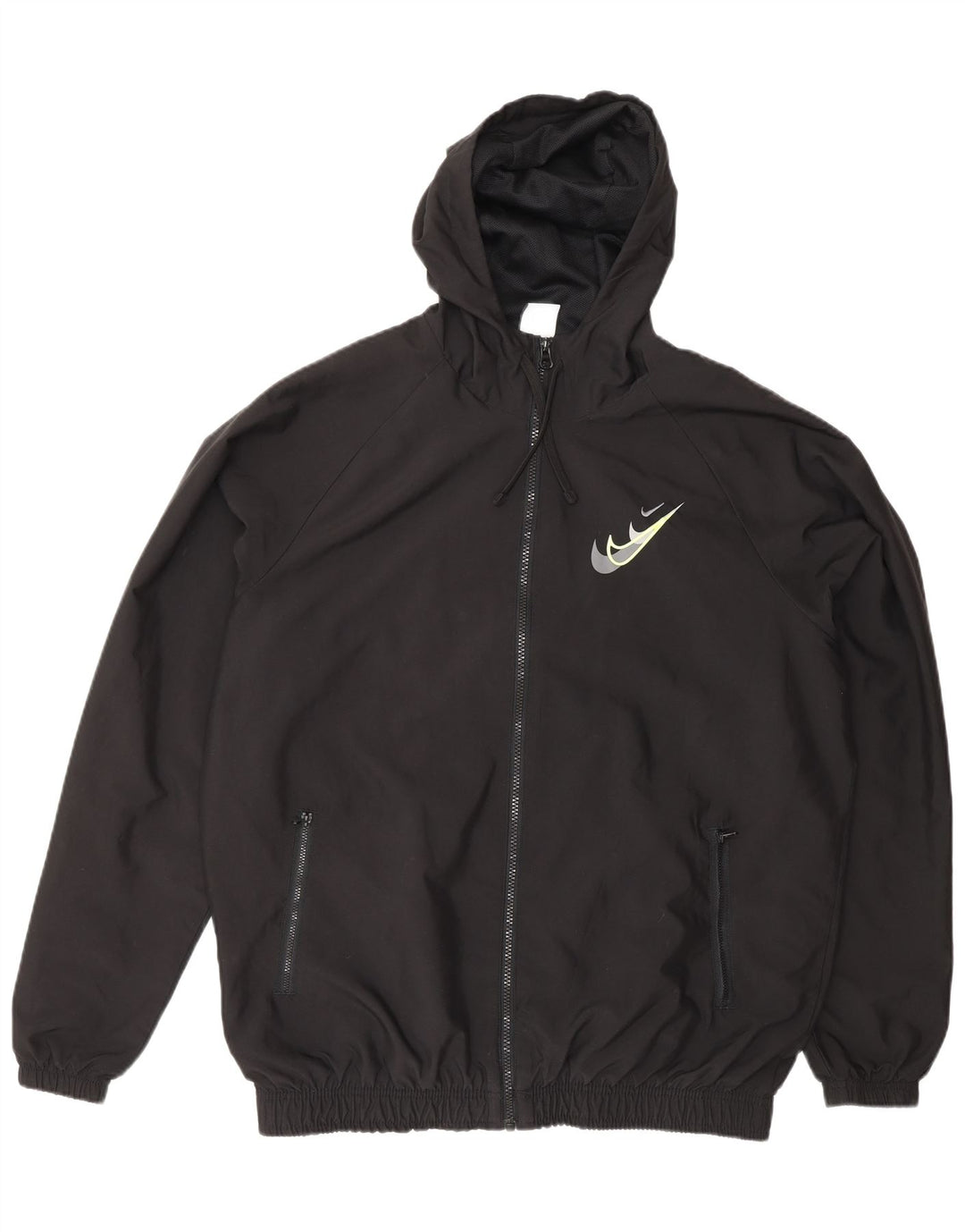 NIKE Veste de survêtement à capuche pour homme Large Noir Polyester