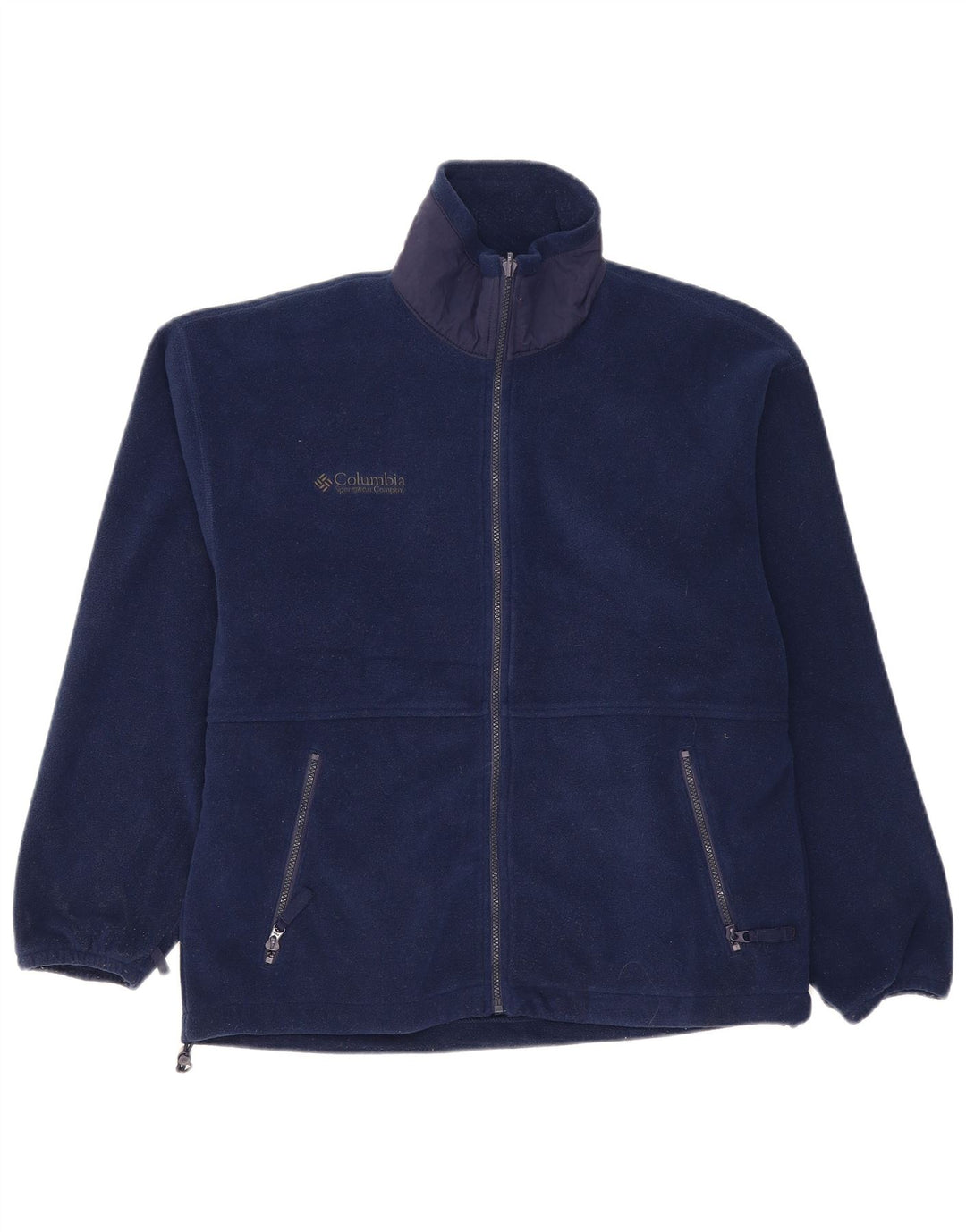 Columbia Veste polaire coupe ample pour homme UK 36 Small Bleu marine Polyester