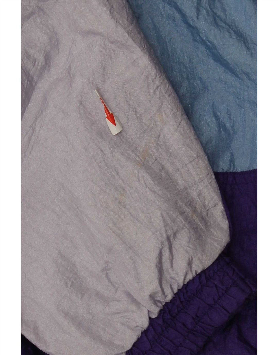 vintage Mens Survêtement Top Veste Grand Violet Colourblock Polyamide