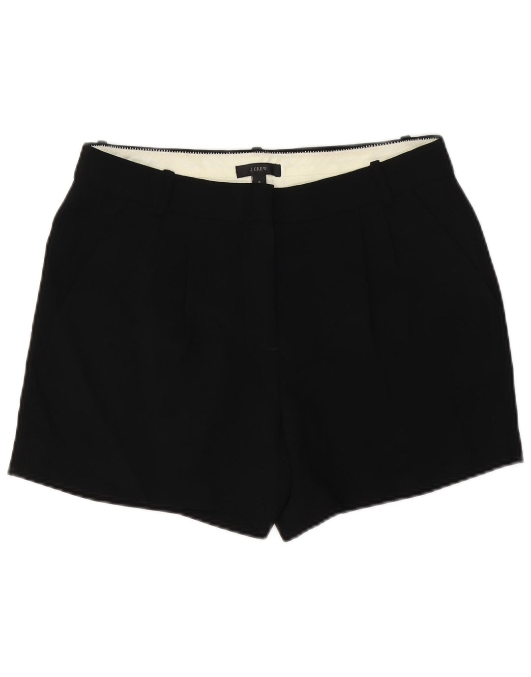 J. CREW Short chino à chevilles pour femme US 4 Small W32 Noir Polyester