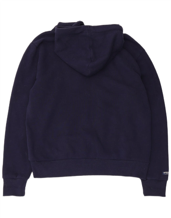 Superdry Pull à capuche graphique pour homme 2XL Bleu marine Coton