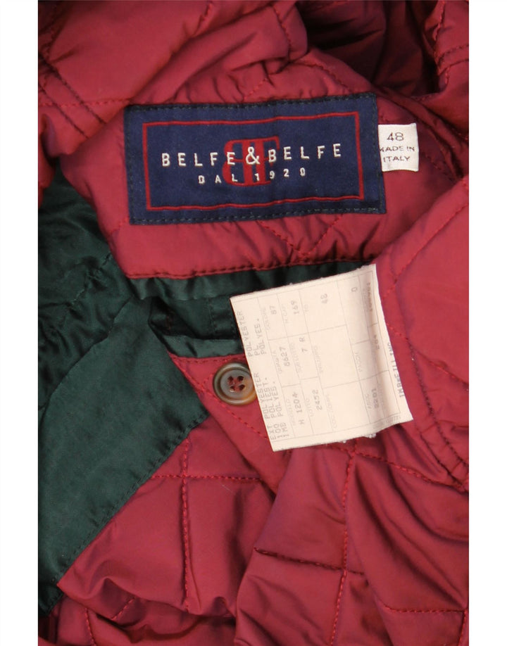 Belfe & Belfe Veste coupe-vent à capuche pour homme IT 48 Vert moyen Polyester