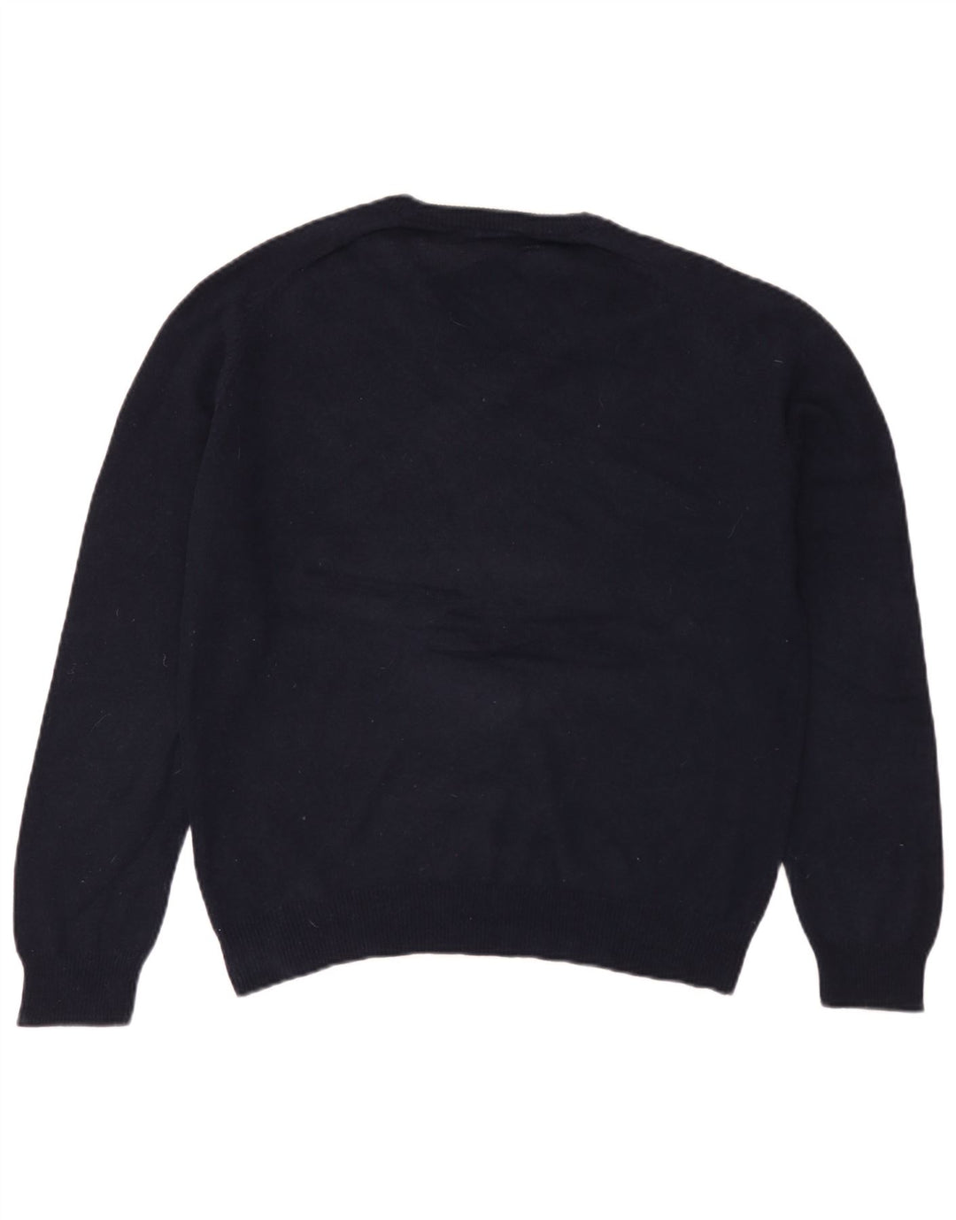 Marks & Spencer Pull coupe classique à col en V pour homme Bleu marine Taille L