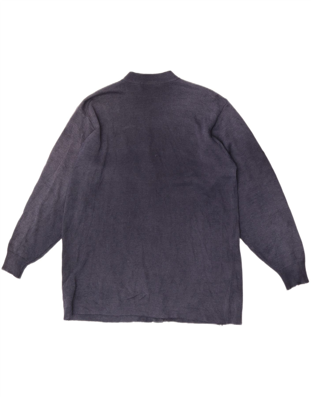 Marks & Spencer Pull Cardigan Femme EU 38/40 Laine Bleu Marine Moyen