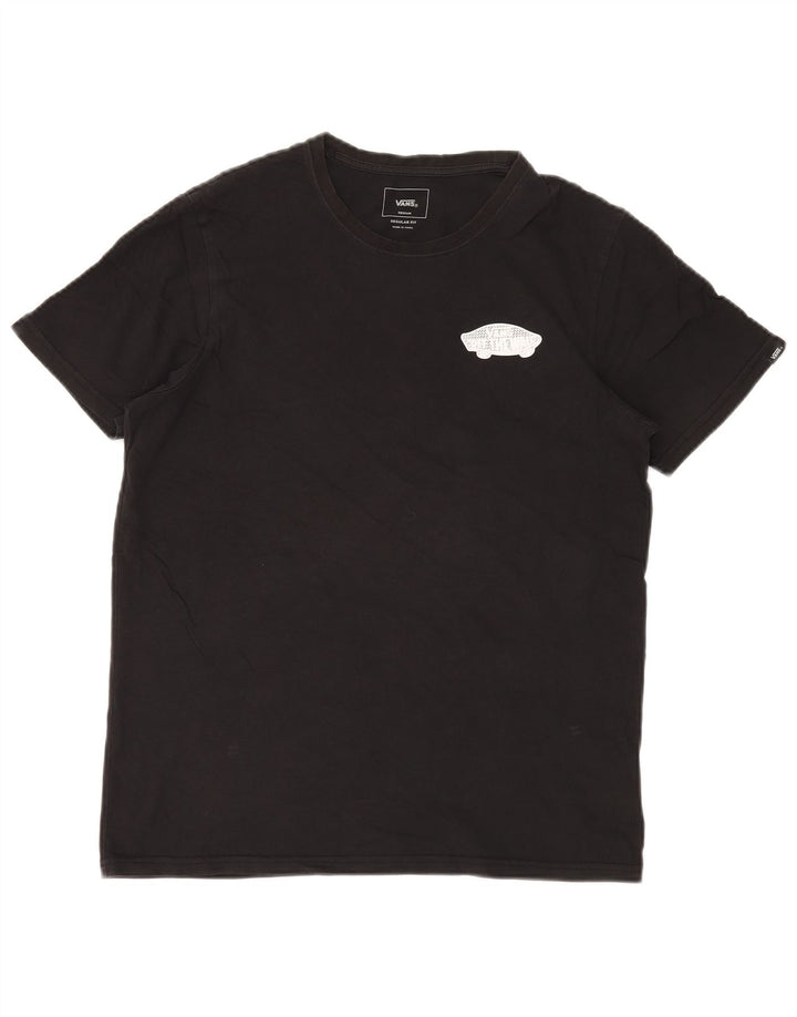 Vans Hommes Regular Fit Graphic T-Shirt Haut Noir Moyen Coton