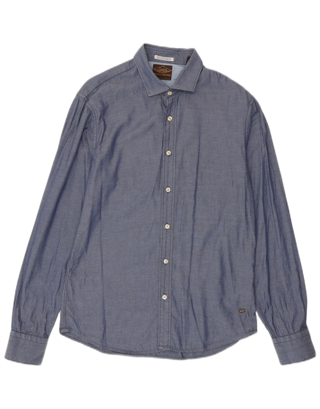 Scotch & Soda Chemise Homme Bleu Moyen Coton