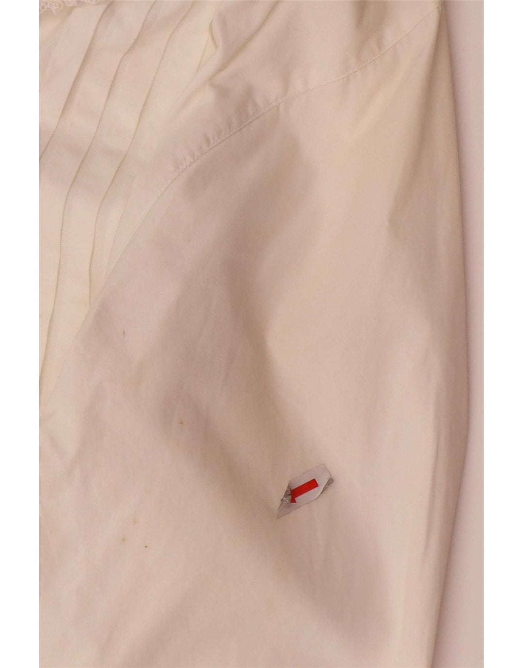 Benetton Chemise De Smoking Femme UK 12 Blanc Moyen